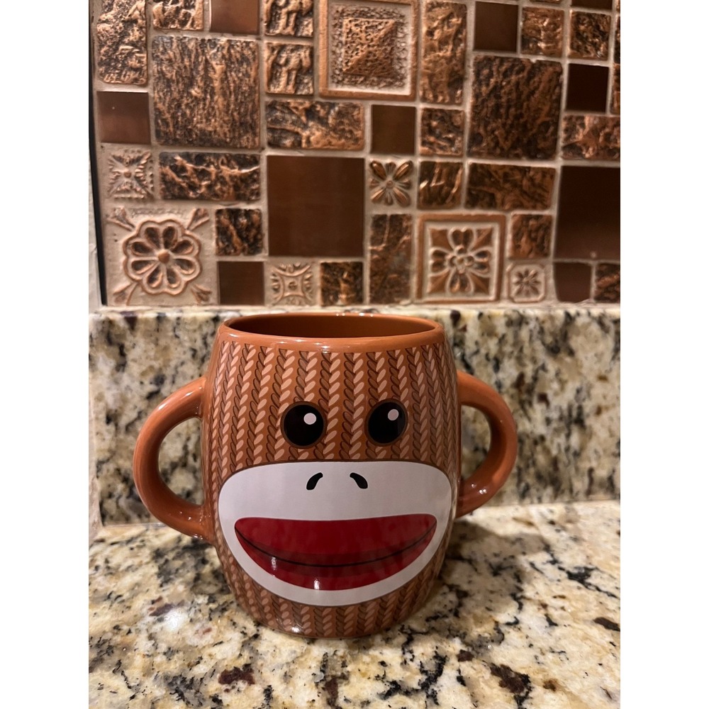 Galerie Sock Monkey Coffee‎ Mug 12oz Dishwasher Microwave Safe